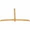 Ekena Millwork Bellingham Rough Sawn Timber Gable Bracket, Western Red Cedar, 96"W x 60"H x 2"D x 4"F, 15/12 Pitch GBW096X60X0204BEL00RWR - alternate 2